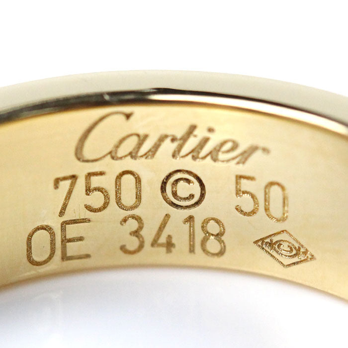 Cartier Yellow Gold Love Half Diamond Ring