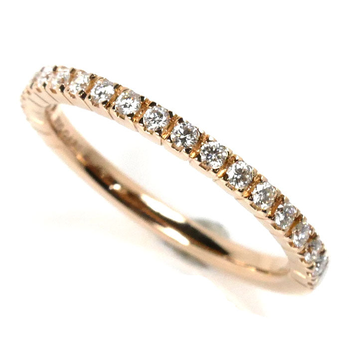 Bvlgari Pink Gold Diamond Half Eternity Ring