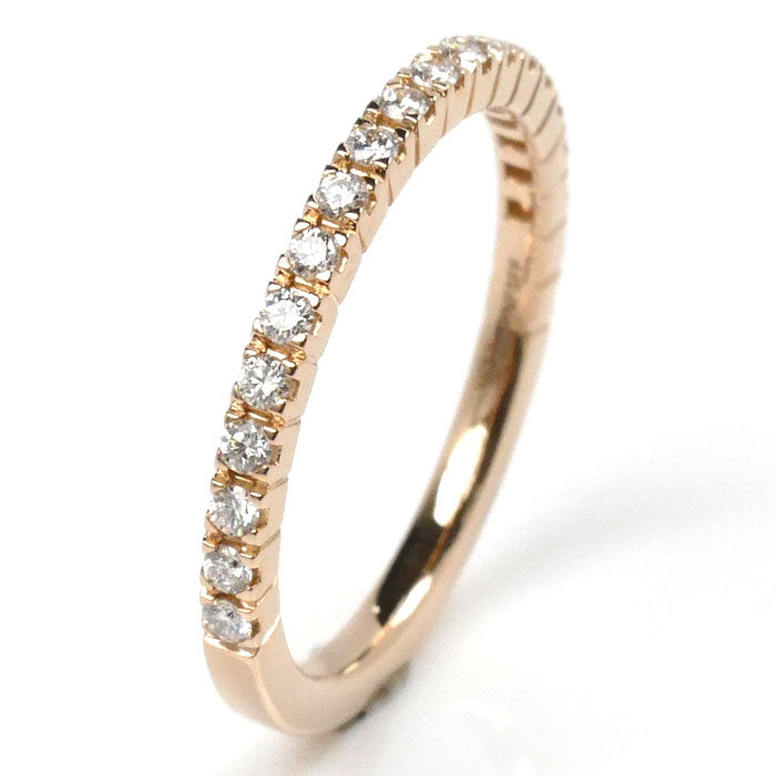 Bvlgari Pink Gold Diamond Half Eternity Ring