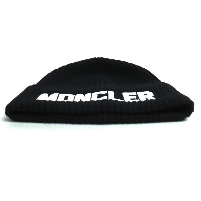 Moncler Wool Knit Cap Black Unisex