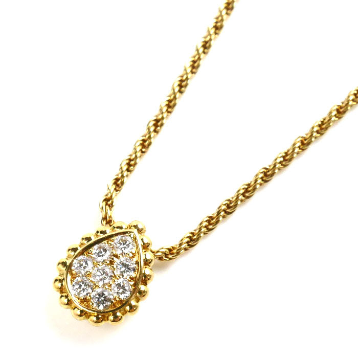 Boucheron K18YG Yellow Gold Diamond Necklace