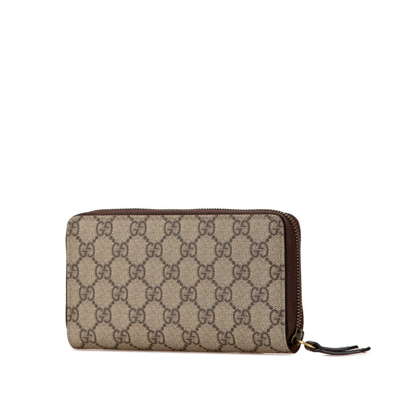 Gucci GG Supreme Long Wallet PVC Leather