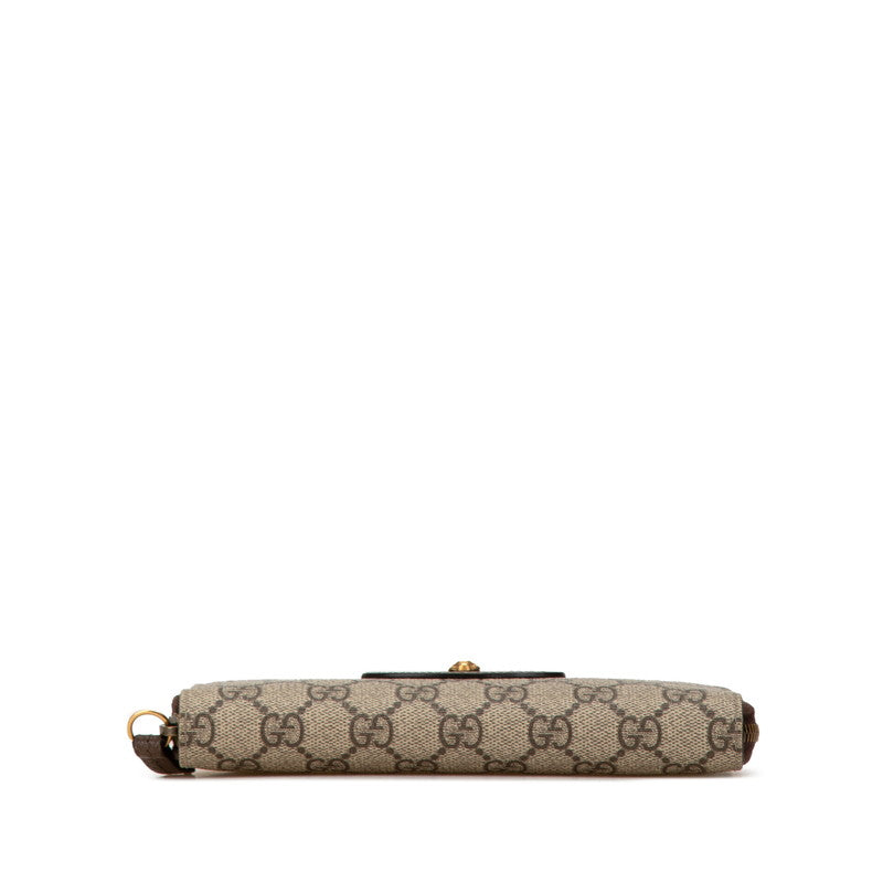 Gucci GG Supreme Long Wallet PVC Leather