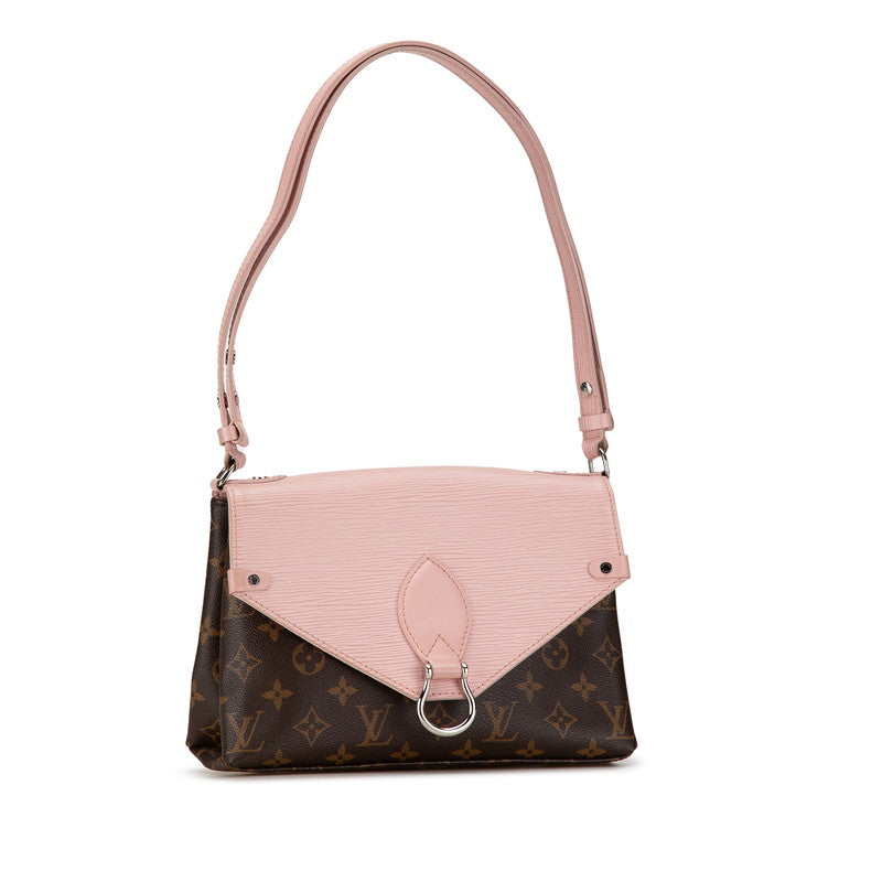 Louis Vuitton Monogram Epi Saint Michel Shoulder Bag M44033 Pink PVC Leather in Very Good Condition