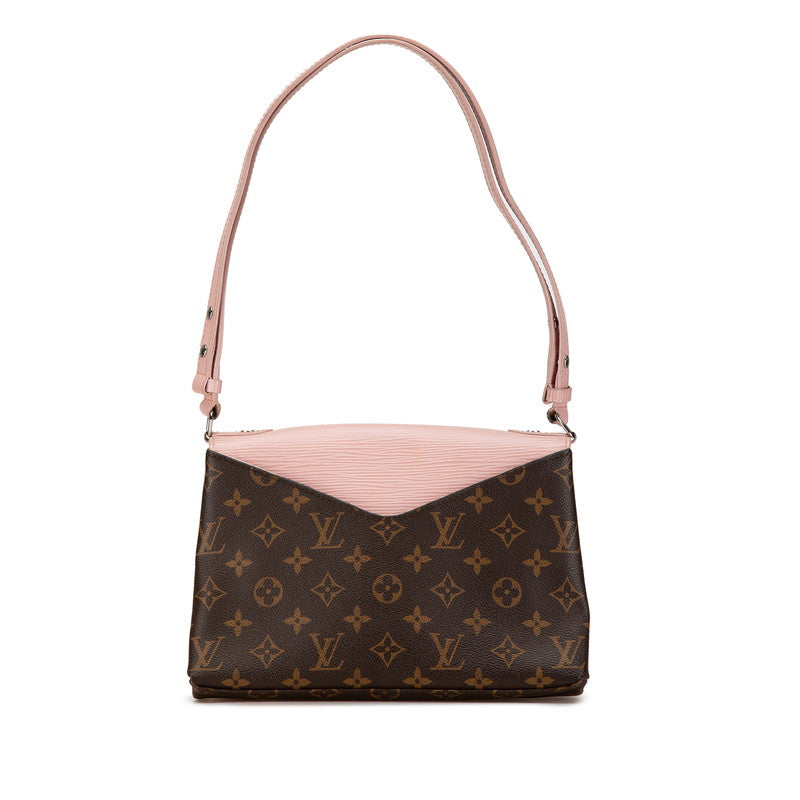 Louis Vuitton Monogram Epi Saint Michel Shoulder Bag M44033 Pink PVC Leather in Very Good Condition