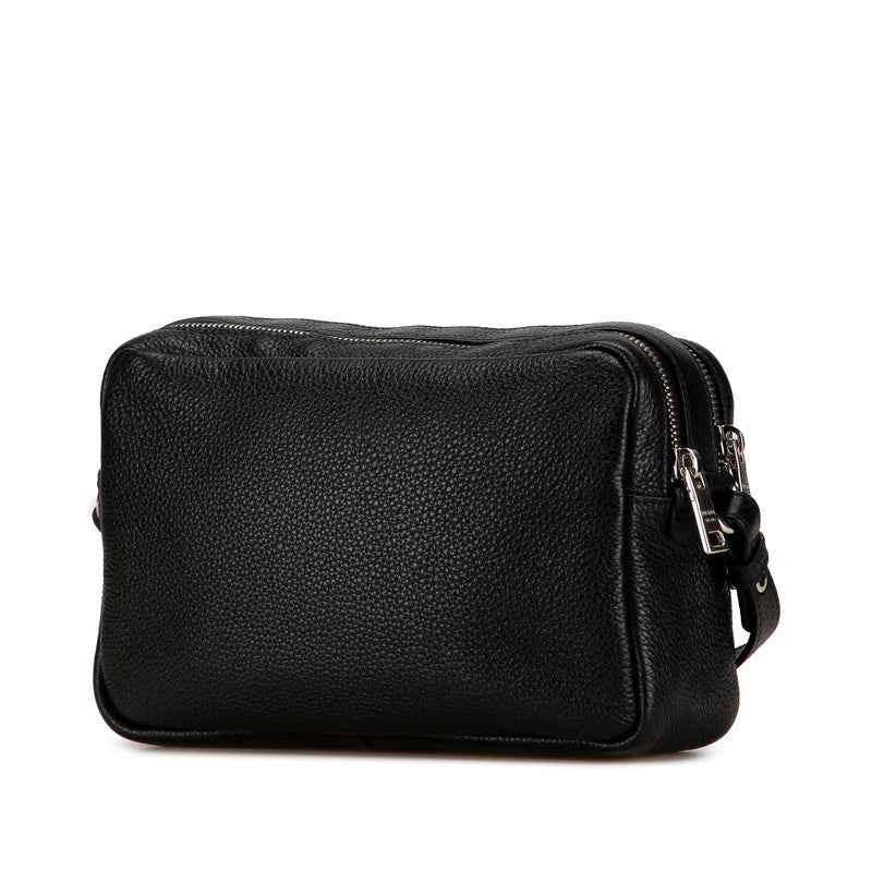 Prada Vitelodaino Leather Shoulder Bag