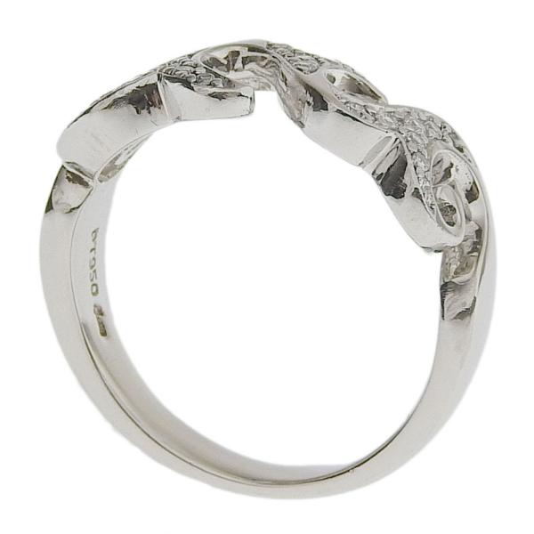 Queen Platinum Pt950 Ring with Melee Diamond (0.15 ct), Size 12, Weight 8.0g for Women (Preowned) in Excellent Condition