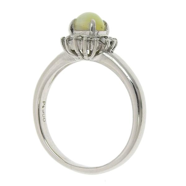 [LuxUness] Platinum Diamond Chrysoberyl Ring Metal Ring in Excellent condition