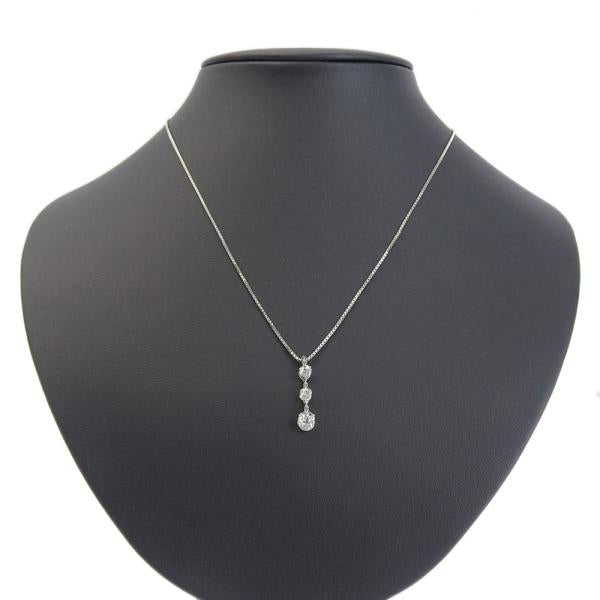 No Brand Platinum Necklace with 0.93ct Dancing Diamonds, PT900/PT850 - Ladies' Class in Excellent Condition