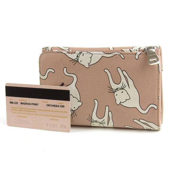 Printed Leather Compact Wallet 5ML225