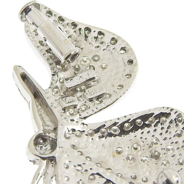 Unbranded Butterfly Pendant Brooch with 1.00ct Diamond in K14/K18 White Gold for Women - Preloved in Excellent Condition