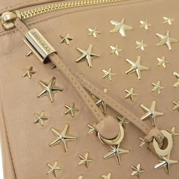 Star Studded Leather Clutch in Very Good Condition