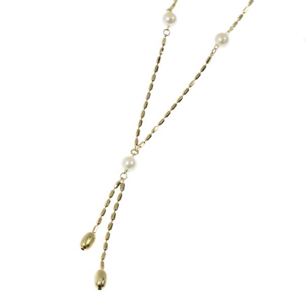 18k Gold Pearl Drop Pendant Necklace in Great Condition