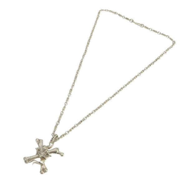 ROYAL ORDER W Crown Necklace with Crossbones in Sterling Silver for Women in Great Condition