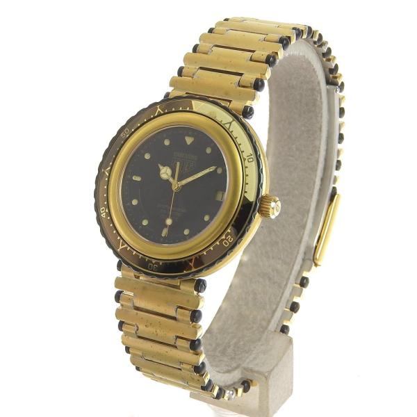 TAG HEUER Men's Executive Quartz Watch, Antique & Rare, GP, Black 914 313