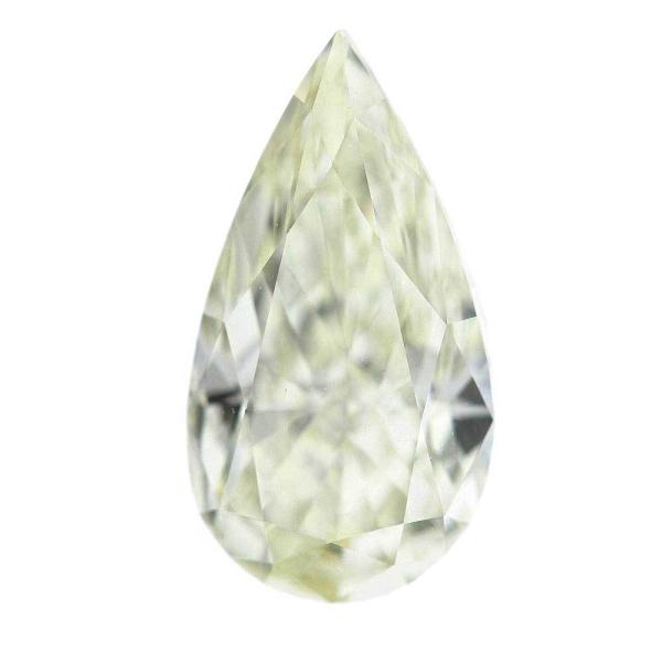 Very Light Yellow-VS1-Pear Shaped 2.012ct Diamond, Over 2 Carats, Unmounted for Ladies, Pre-owned