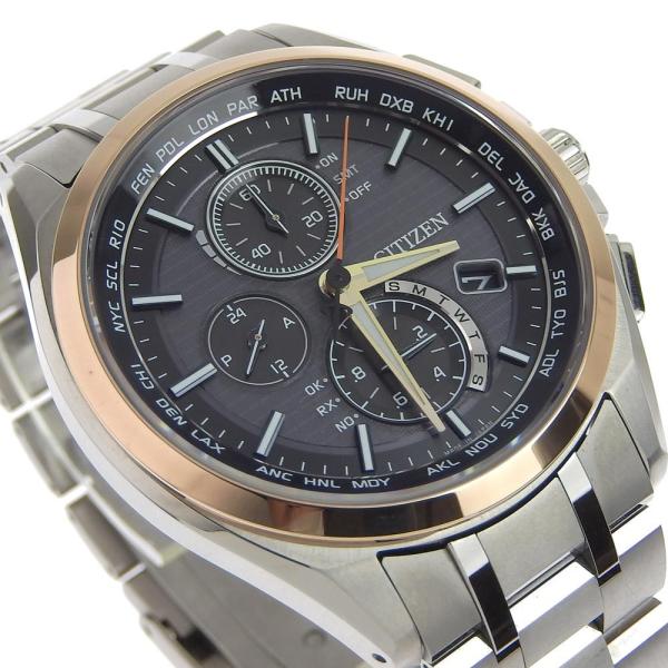 Citizen Men's Attesa Eco-Drive Radio Controlled Silver Titanium Wristwatch with Chronograph in Great Condition