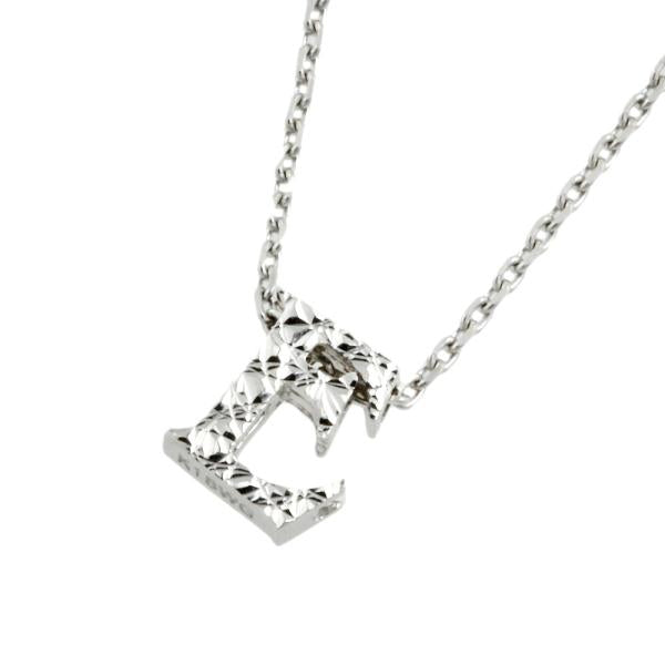 Samantha Tiara Alphabet E Motif Necklace in K18WG Silver for Ladies (Pre-owned) in Excellent Condition