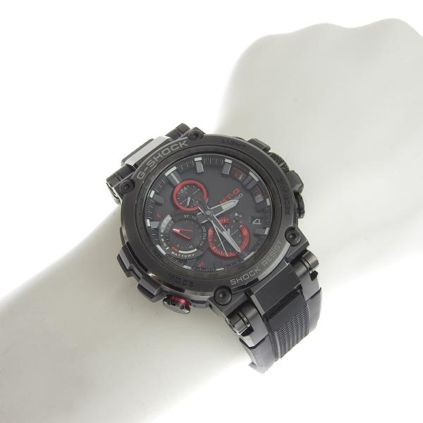 Casio Men's G-Shock MTG Radio Solar Black Wristwatch with Stainless Steel and Rubber  in Great Condition