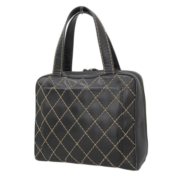 Chanel CC Wild Stitch Handbag Leather Handbag A14693  in Fair condition
