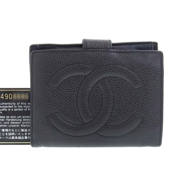 CC Caviar Bifold Wallet in Good Condition