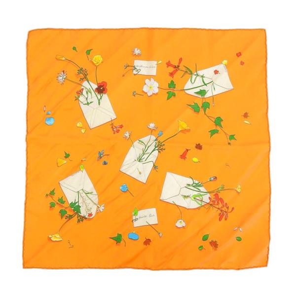 Carré Des Fleurs la Dire Silk Scarf in Great Condition