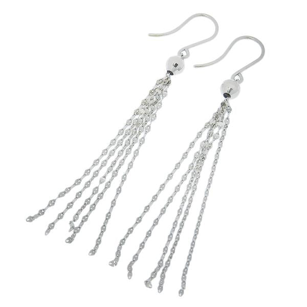 Platinum Dangle Hook Earrings in Great Condition