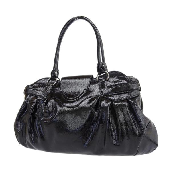 Salvatore Ferragamo Patent Leather Gancini Handbag Leather Handbag AB-21 5370 in Excellent condition