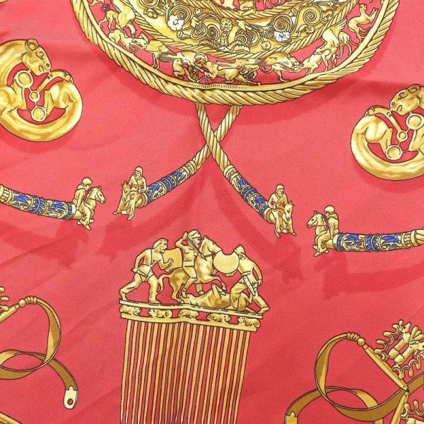 Carre 40 Les Cavaliers D'Or Silk Scarf in Great Condition