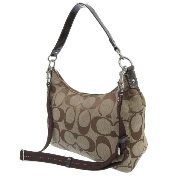 Signature Stripe Hobo Shoulder Bag in Great Condition