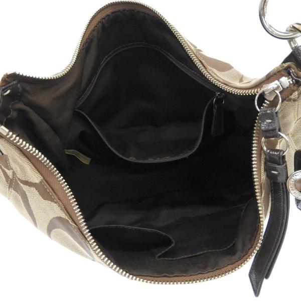 Signature Stripe Hobo Shoulder Bag in Great Condition