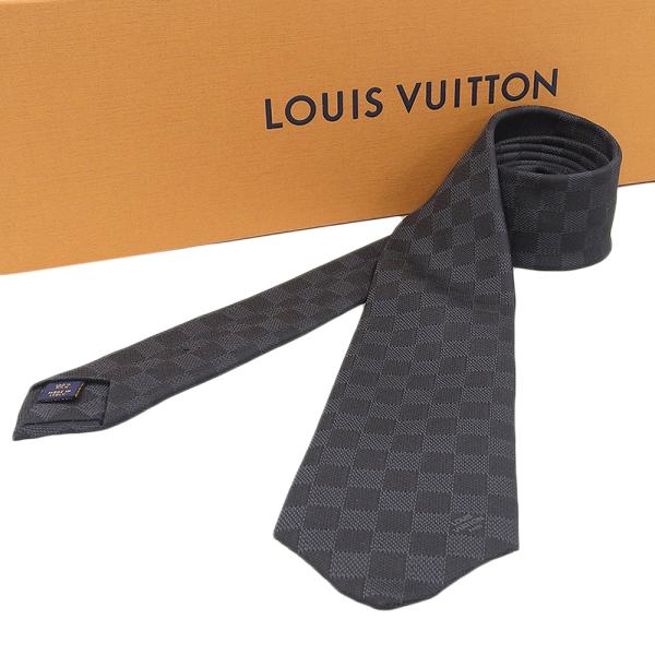 Louis Vuitton Damier Classic Necktie Canvas Necktie M78752 in Excellent condition