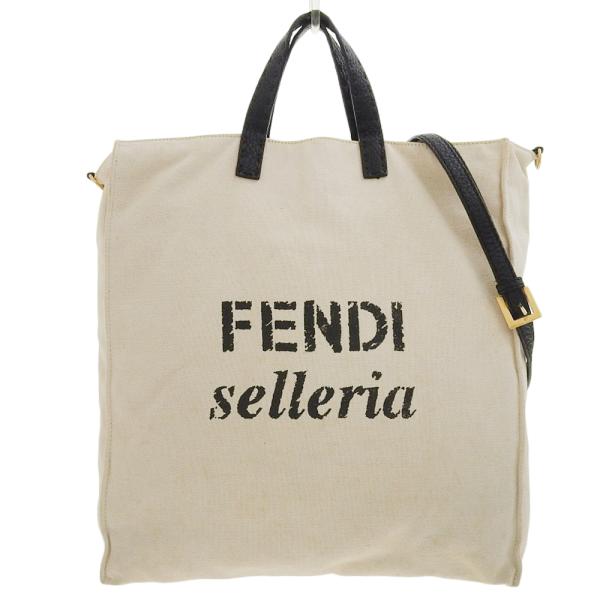 Canvas Selleria Logo Tote Bag