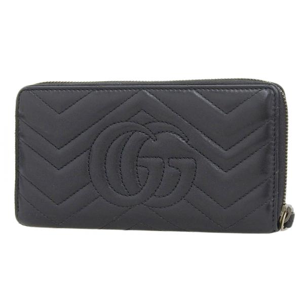 Gucci null Leather Long Wallet 443123 525040 in Very Good Condition