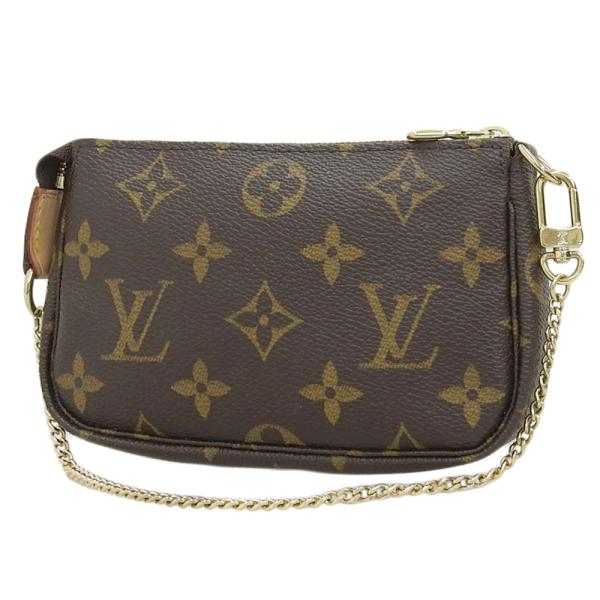 Louis Vuitton Mini Pochette Accessoires Canvas Shoulder Bag M58009 in Good condition