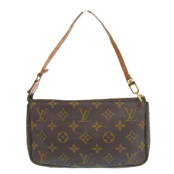 Louis Vuitton Pochette Accessoires Canvas Shoulder Bag M51980 in Fair condition