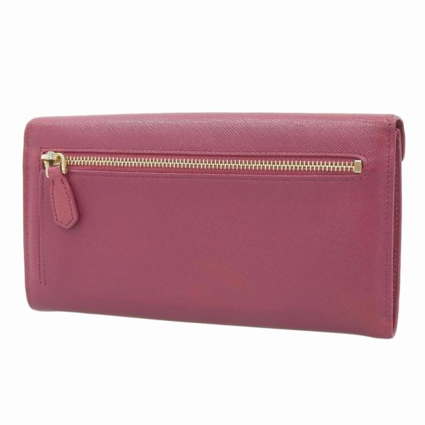 Prada Saffiano Bicolor Envelope Wallet  Leather Long Wallet 1MH037 in Good condition