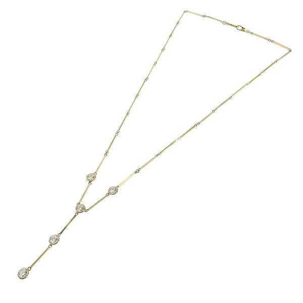 18K Lariat Necklace  in Great Condition