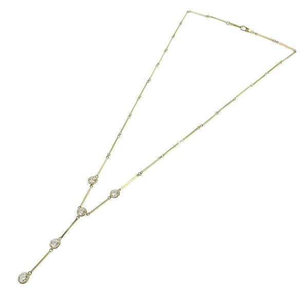 [LuxUness] 18K Lariat Necklace  Metal Necklace in Excellent condition