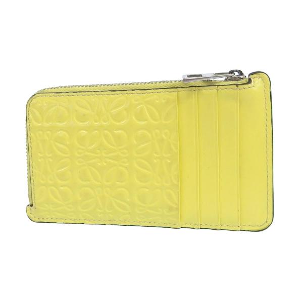 Loewe Anagram Patent Leather Card Case Leather Card Case in Good condition