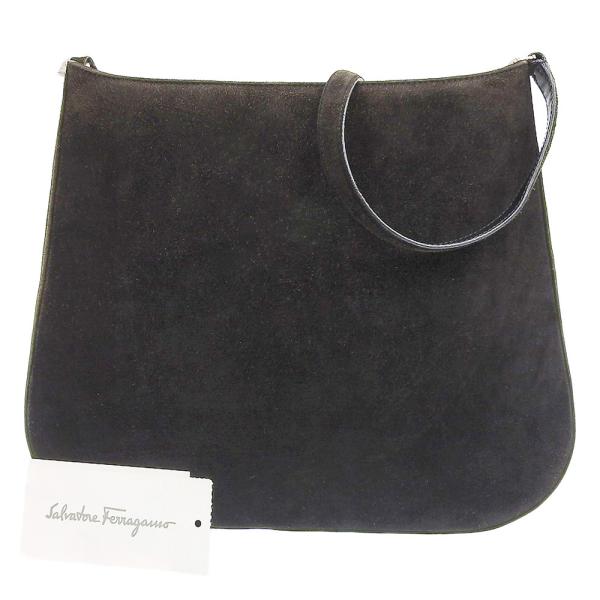 Suede Shoulder Bag  in Good Condition