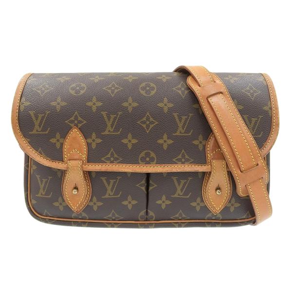 Louis Vuitton Gibeciere MM Canvas Shoulder Bag M42247 in Fair condition