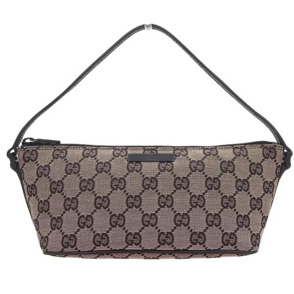 Gucci GG Canvas Accessory Pouch Canvas Vanity Bag 07198 in Good condition