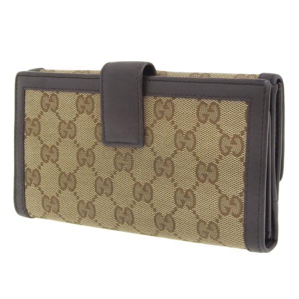 Gucci GG Canvas Sukey Continental Organizer Wallet Canvas Long Wallet 282426 2091 in Good condition