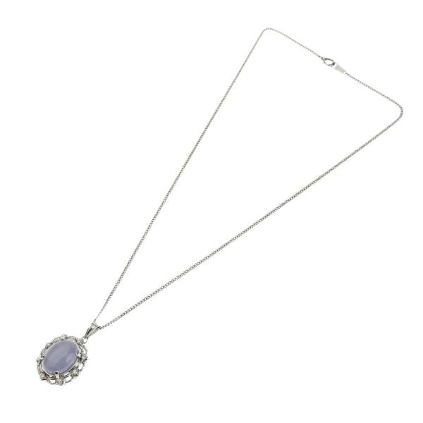 Platinum PT850/PT900 Necklace for Women with Melee Diamond & Star Sapphire (10.27ct)