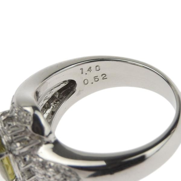 [LuxUness] Platinum Diamond Titanite Ring Metal Ring in Excellent condition