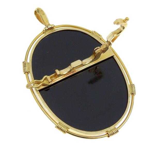 No Brand, Women's Gold Stone Cameo Pendant Brooch, Material