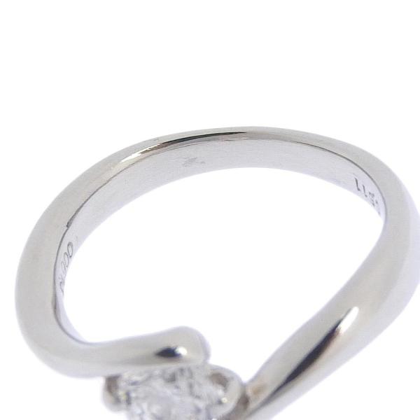 Single Diamond (0.511ct) Ring in Platinum Pt900, Silver, Women's Size 8.5 [Pre-Owned] in Excellent Condition