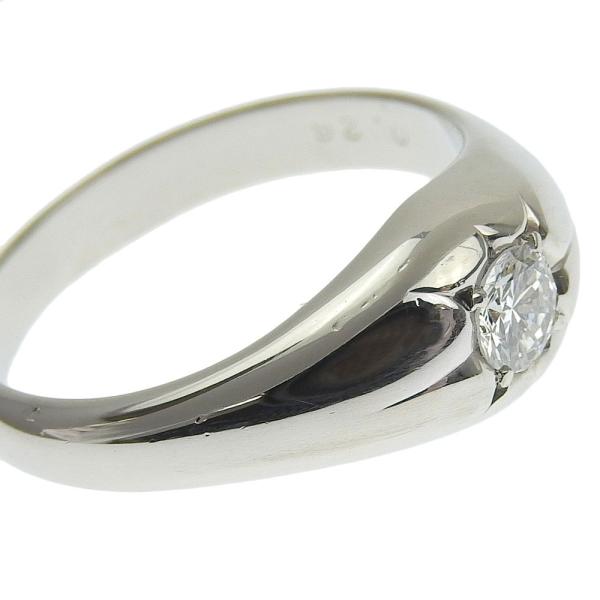 Single Diamond Ring with 0.26ct Diamond in Platinum - Size 15.5 For Men  in Excellent Condition