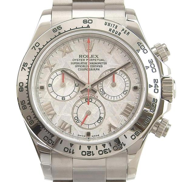 Rolex Daytona Men's Automatic Silver Watch with Meteor Dial 116509, Made of 18K White Gold in Excellent Condition